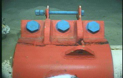Installation of Subsea pipeline repair clamp to prevent potential failure after dented.
